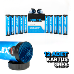Yüksek Sıcaklık Performans Kartuş Tüp Gres Yağı – Mavi – 12 Adet x 400GR